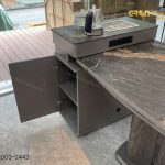 Bàn ăn mặt đá kết hợp Bếp Từ vô hình nội thất Greenfurni GR003-2442