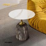 Bàn trà Decor mặt đá tròn hiện đại nội thất Greenfurni AG-AM04