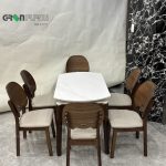 Bộ Bàn Ăn Tròn Mặt Đá Thông Minh GR513-2442