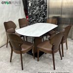 Bộ Bàn Ăn Tròn Mặt Đá Thông Minh GR663-2442