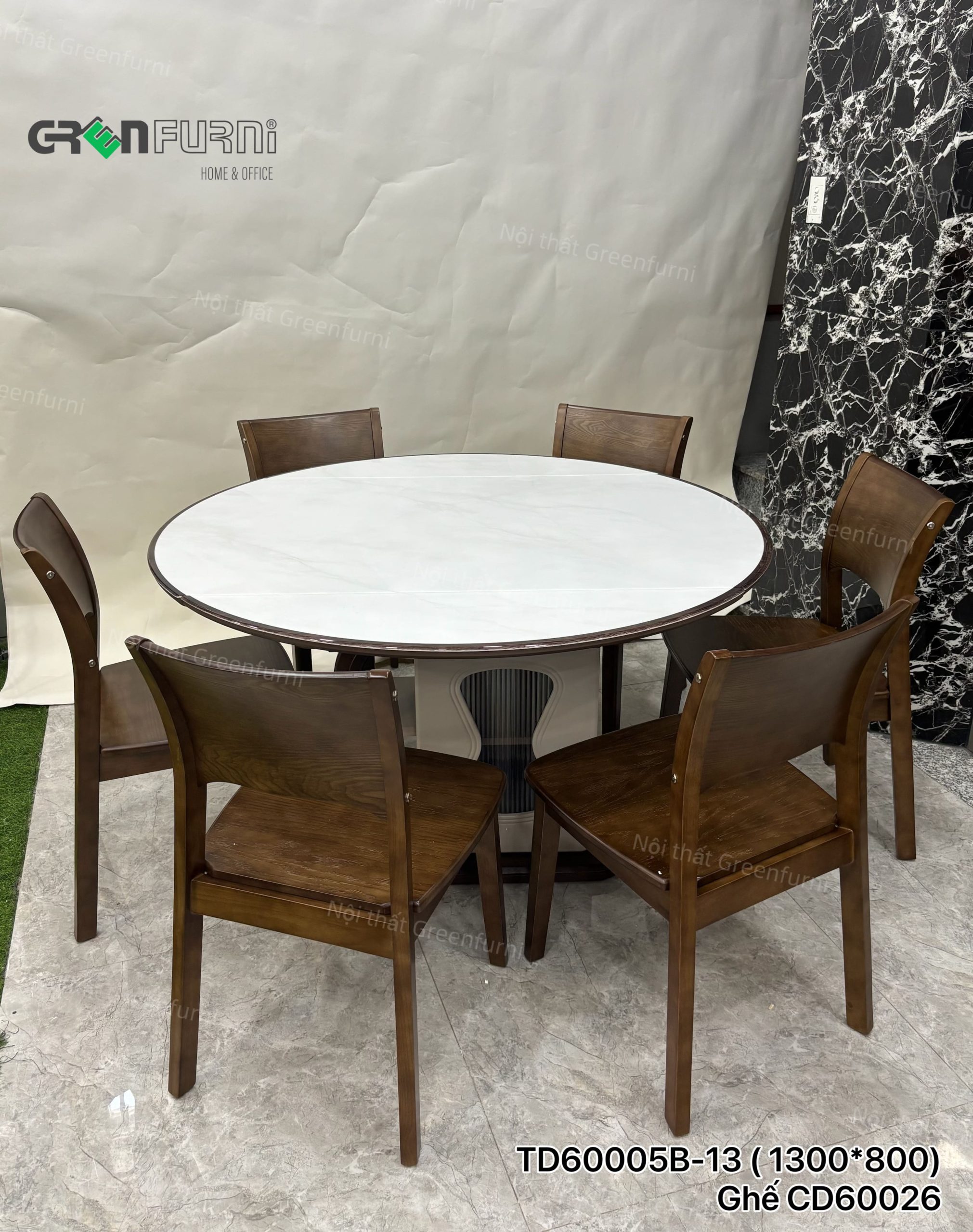 Bộ bàn ăn hiện đại nội thất Greenfurni GR005B-2442