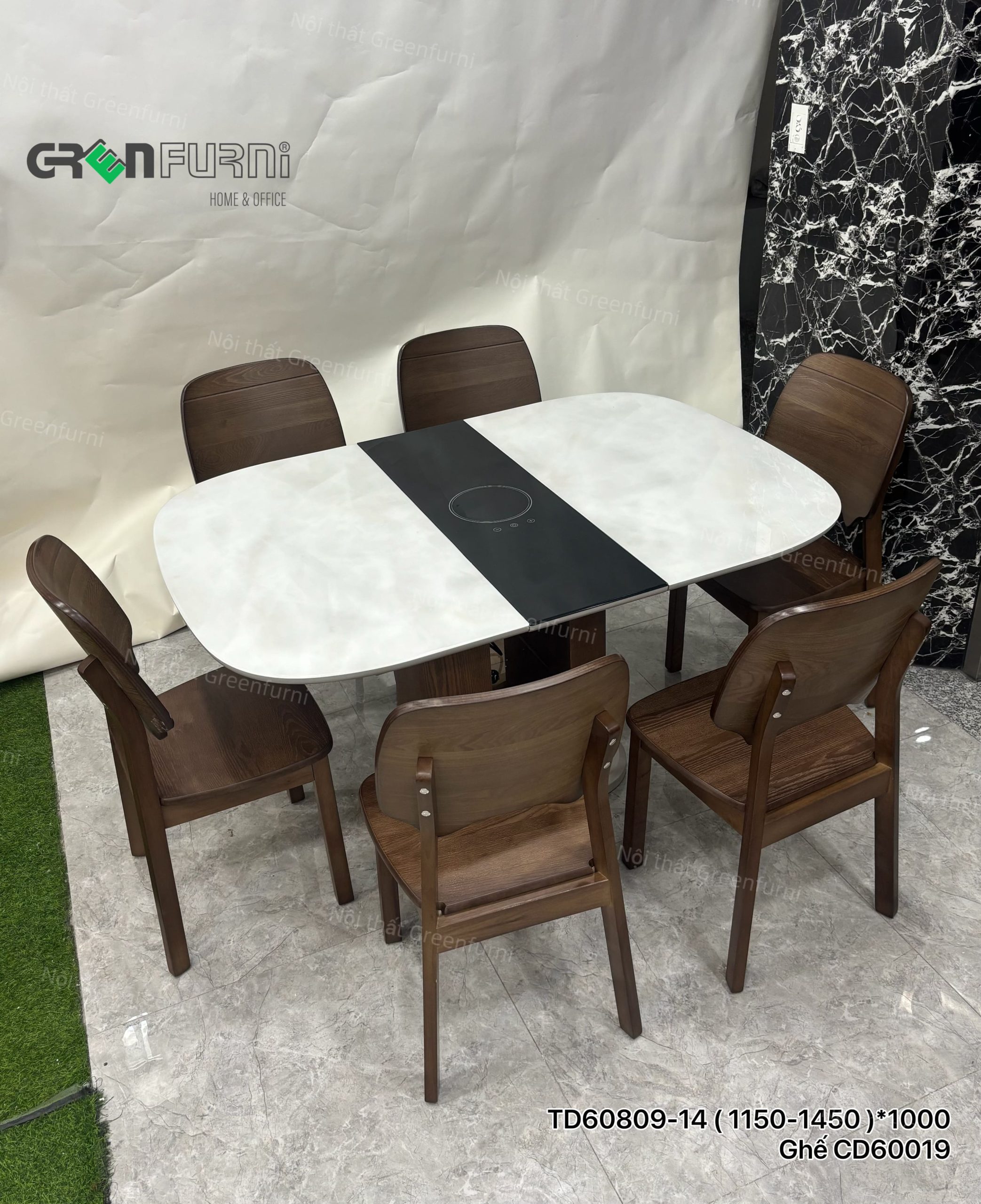 Bộ bàn ăn thông minh hiện đại nội thất Greenfurni GR809-2442
