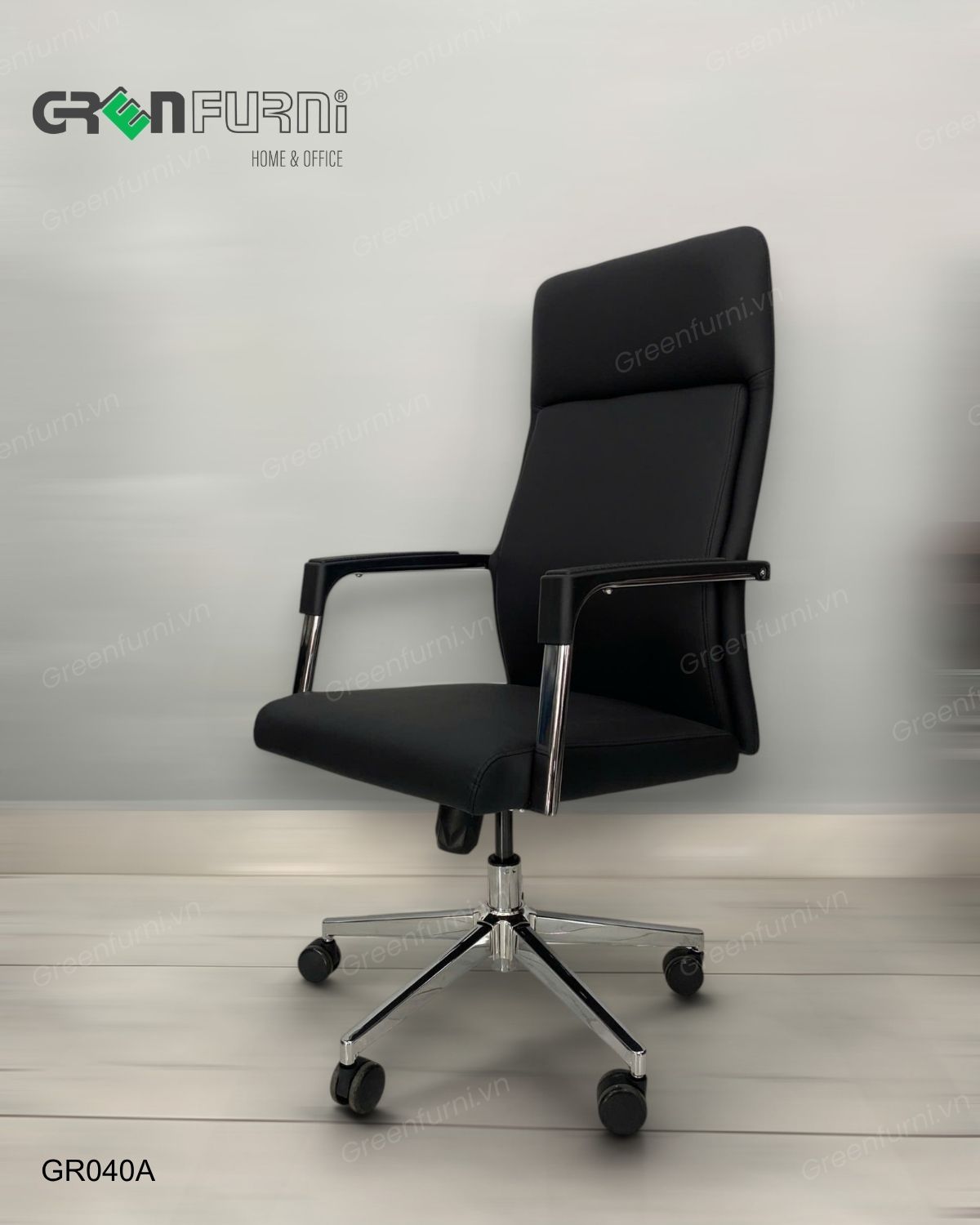 Ghế da văn phòng nhập khẩu nội thất Greenfurni GR040A
