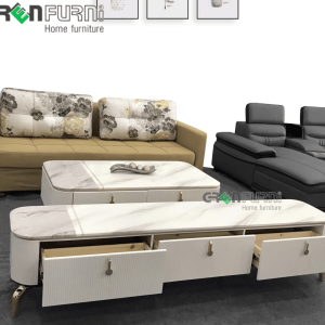 Set bàn trà kệ tivi mặt đá nhập khẩu GR 920-T