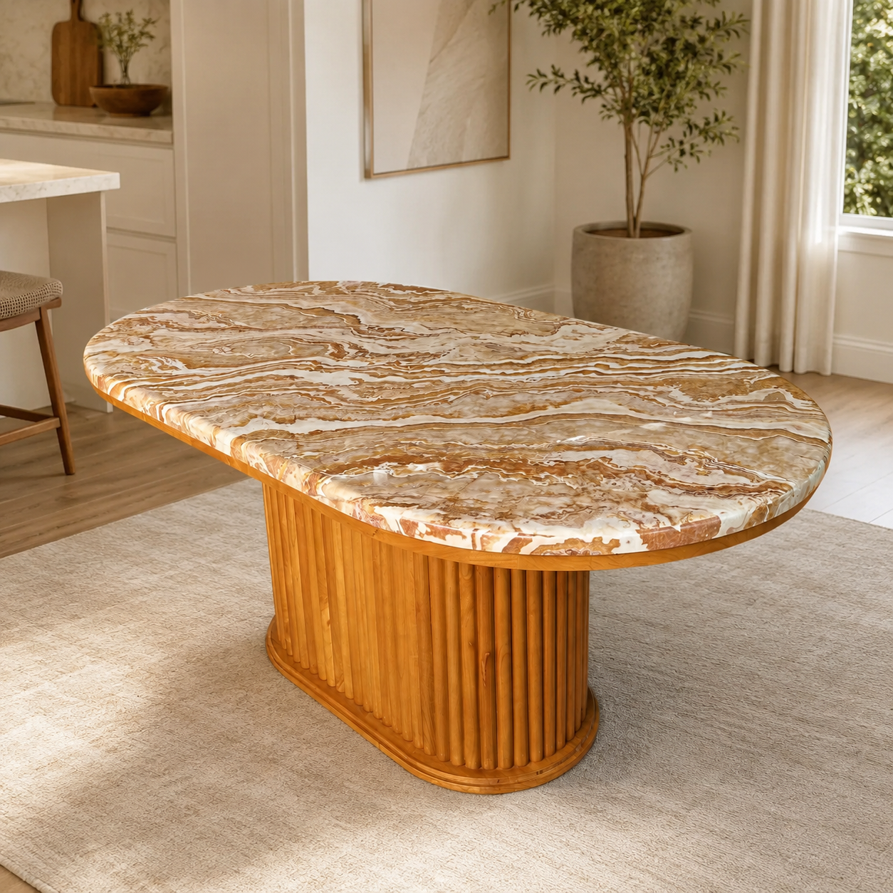 Bàn Ăn Oval Hiện Đại: Lựa Chọn Phù Hợp Cho Gia Đình — ảnh 9