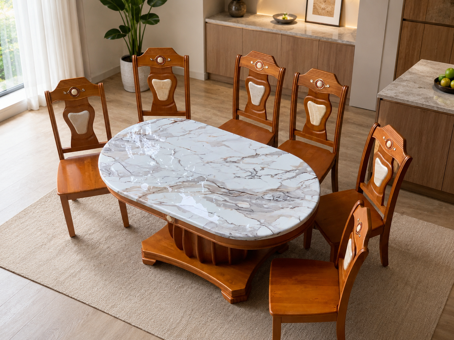 Bàn Ăn Oval Hiện Đại: Lựa Chọn Phù Hợp Cho Gia Đình — ảnh 8