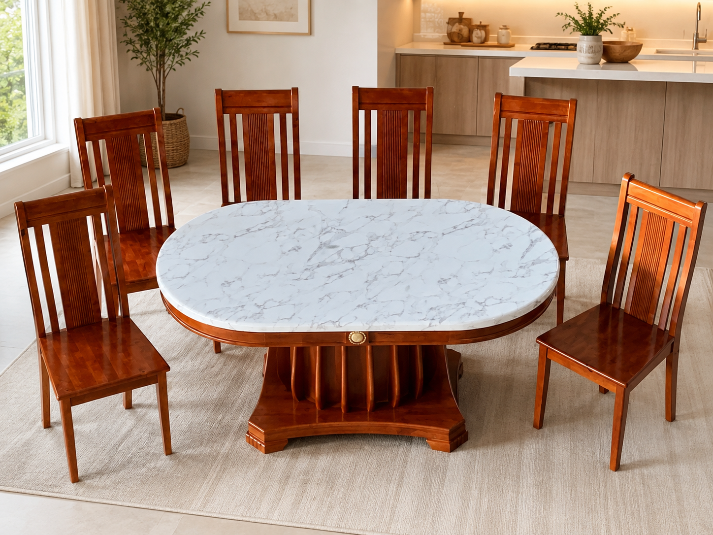 Bàn Ăn Oval Hiện Đại: Lựa Chọn Phù Hợp Cho Gia Đình — ảnh 6