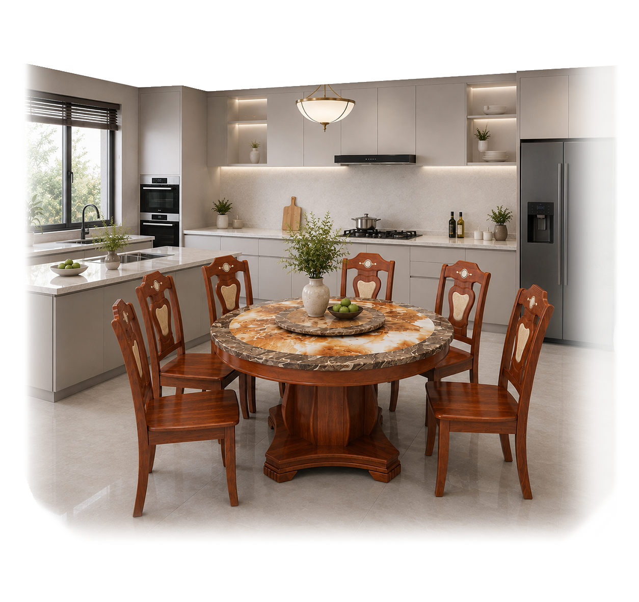 Bộ bàn ăn Doha – nội thất phòng ăn