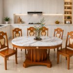 Bộ bàn ăn Doha Oval – nội thất phòng ăn