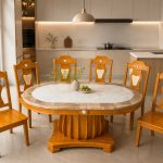 Bộ bàn ăn Doha Oval – nội thất phòng ăn