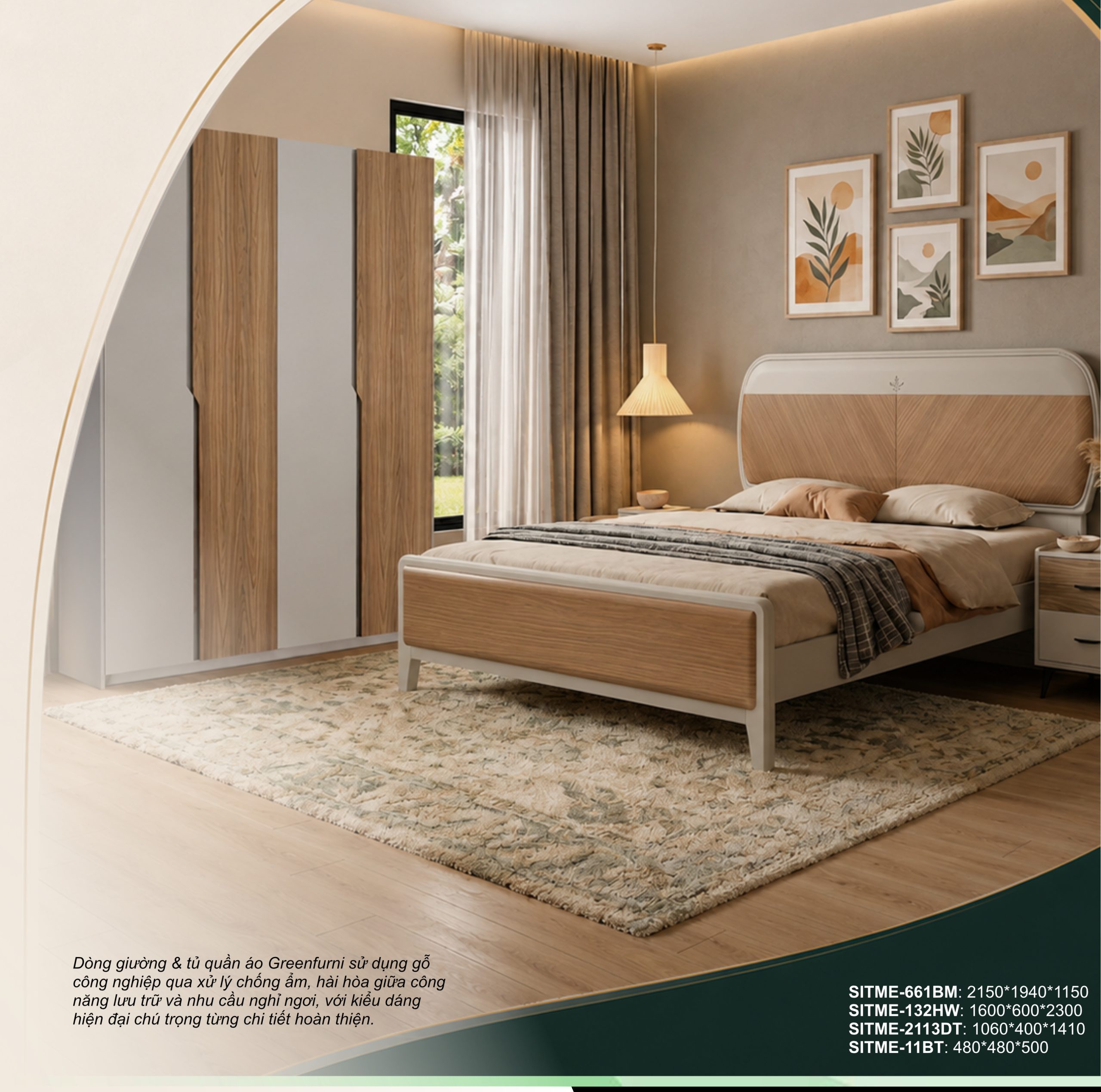 Bộ nội thất phòng ngủ SITME-661BM